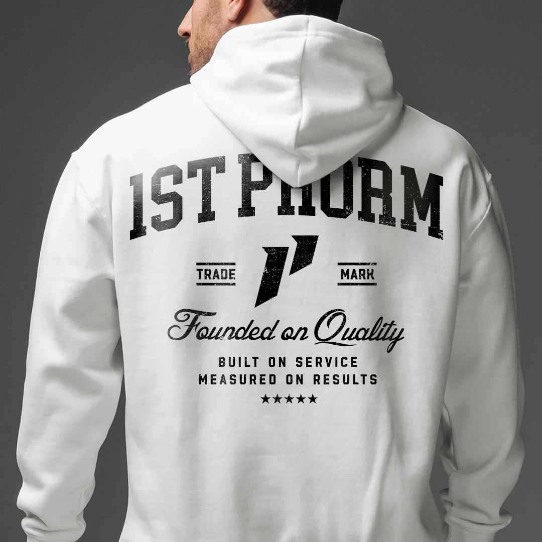 Crest Founded on Quality Hoodie - Image 3
