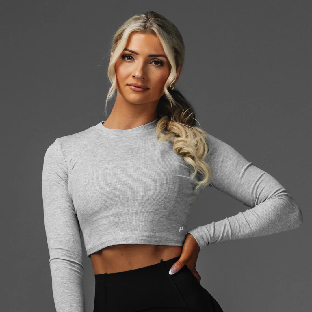 Women's Crop Rib Long Sleeve - Image 13