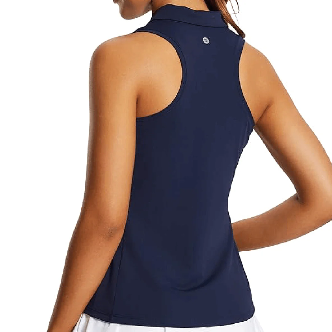 Women's Sleeveless Polo - Image 3